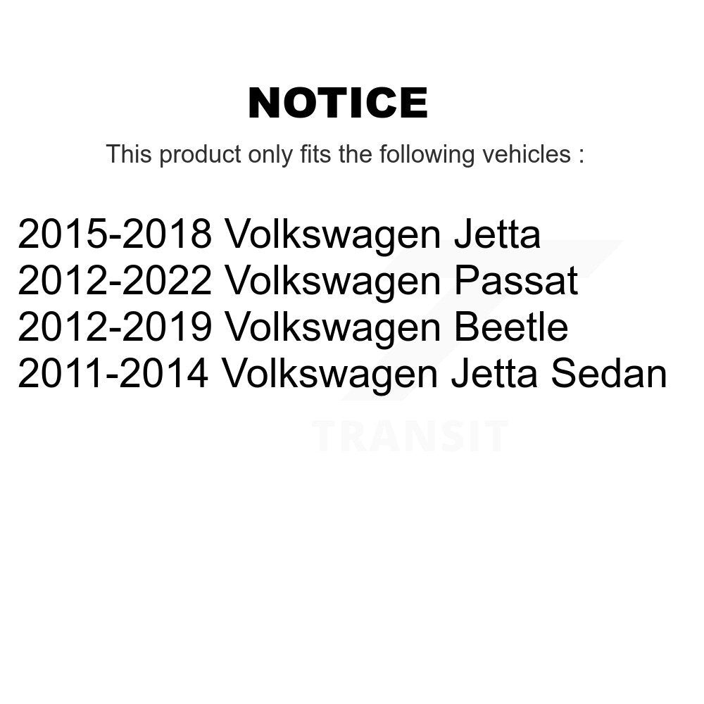 [Inférieur avant vers l'arrière] Kit de Bague de bras de suspension pour Volkswagen Jetta Passat Beetle KTR-103139
