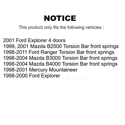 [Avant] Kit d'ensemble de bras de suspension et joint à rotule pour Ford Ranger Explorer Mazda Mercury Mountaineer B3000 B4000 B2500 KTR-103182