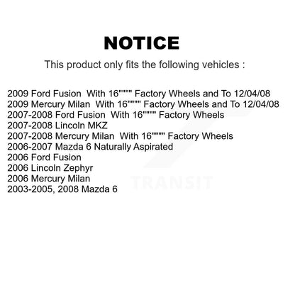 [Avant] Kit d'ensemble de bras de suspension et joint à rotule pour Ford Fusion Mercury Milan Lincoln MKZ Zephyr KTR-103264
