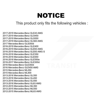 [Avant] Kit de biellette de barre stabilisatrice de suspension pour Mercedes-Benz ML350 GLE350 GLS450 GL450 GLE43 AMG GL550 GLS550 GL350 GLE400 GLE450 GLE63 S ML400 ML550 ML250 GLS63 GL63 ML63 GLE300d GLE550e GLE550 GLS350d KTR-103268