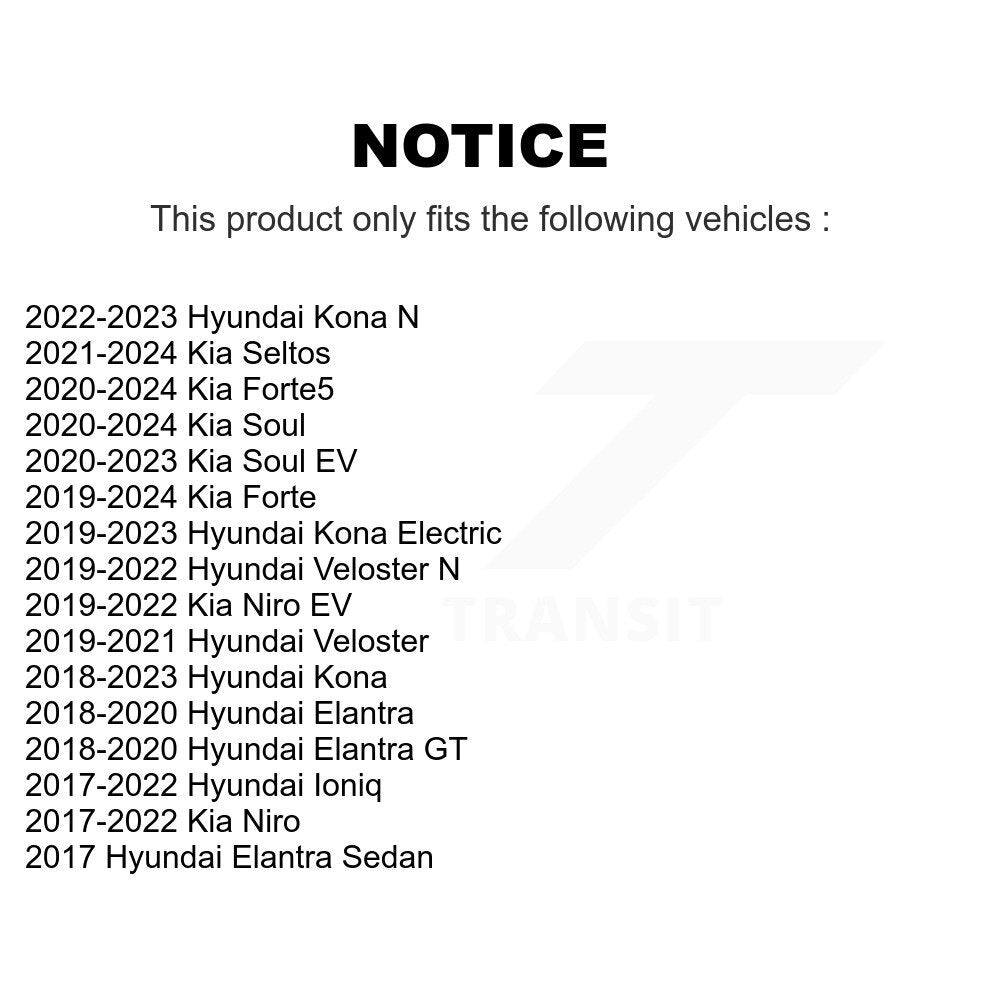 [Avant] Kit de biellette de barre stabilisatrice de suspension pour Hyundai Elantra Kia Kona Forte Niro Ioniq GT Veloster N Electric KTR-103275