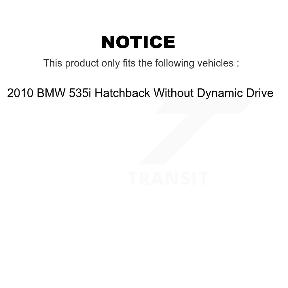 [Avant + Arrière] Kit de biellette de barre stabilisatrice de suspension pour 2010 BMW 535i Hatchback sans Dynamic Drive KTR-103283
