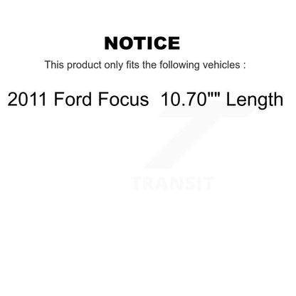 [Avant + Arrière] Kit de biellette de barre stabilisatrice de suspension pour 2011 Ford Focus 10.70" longueur KTR-103287
