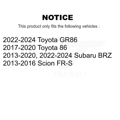 [Avant + Arrière] Kit de biellette de barre stabilisatrice de suspension pour Scion FR-S Subaru BRZ Toyota 86 KTR-103288