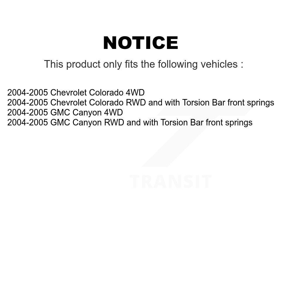 [Avant] Kit d'extrémité de biellette de direction pour Chevrolet Colorado GMC Canyon KTR-103314