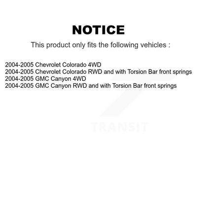 [Avant] Kit d'extrémité de biellette de direction pour Chevrolet Colorado GMC Canyon KTR-103314