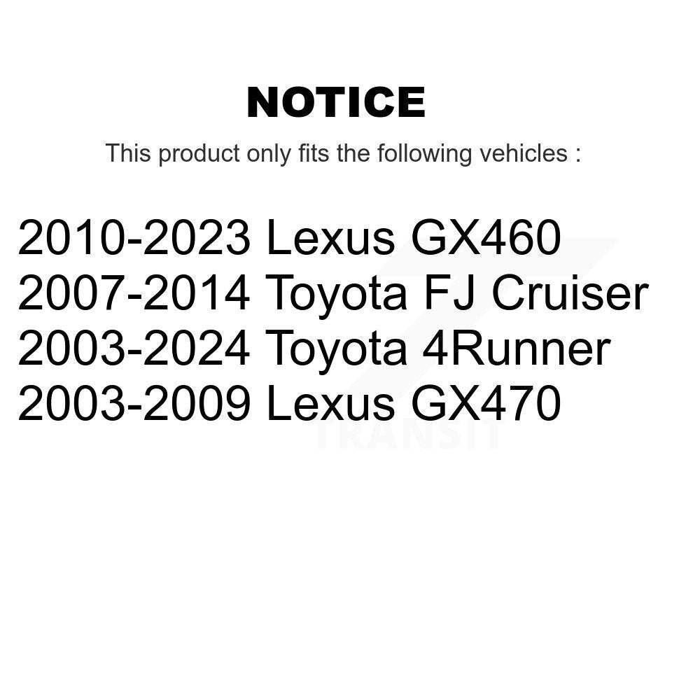 [Avant] Kit d'ensemble de bras de suspension et joint à rotule pour Toyota 4Runner Lexus GX460 FJ Cruiser GX470 KTR-103354