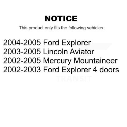 [Avant] Kit d'ensemble de bras de suspension et joint à rotule pour Ford Explorer Mercury Mountaineer KTR-103360