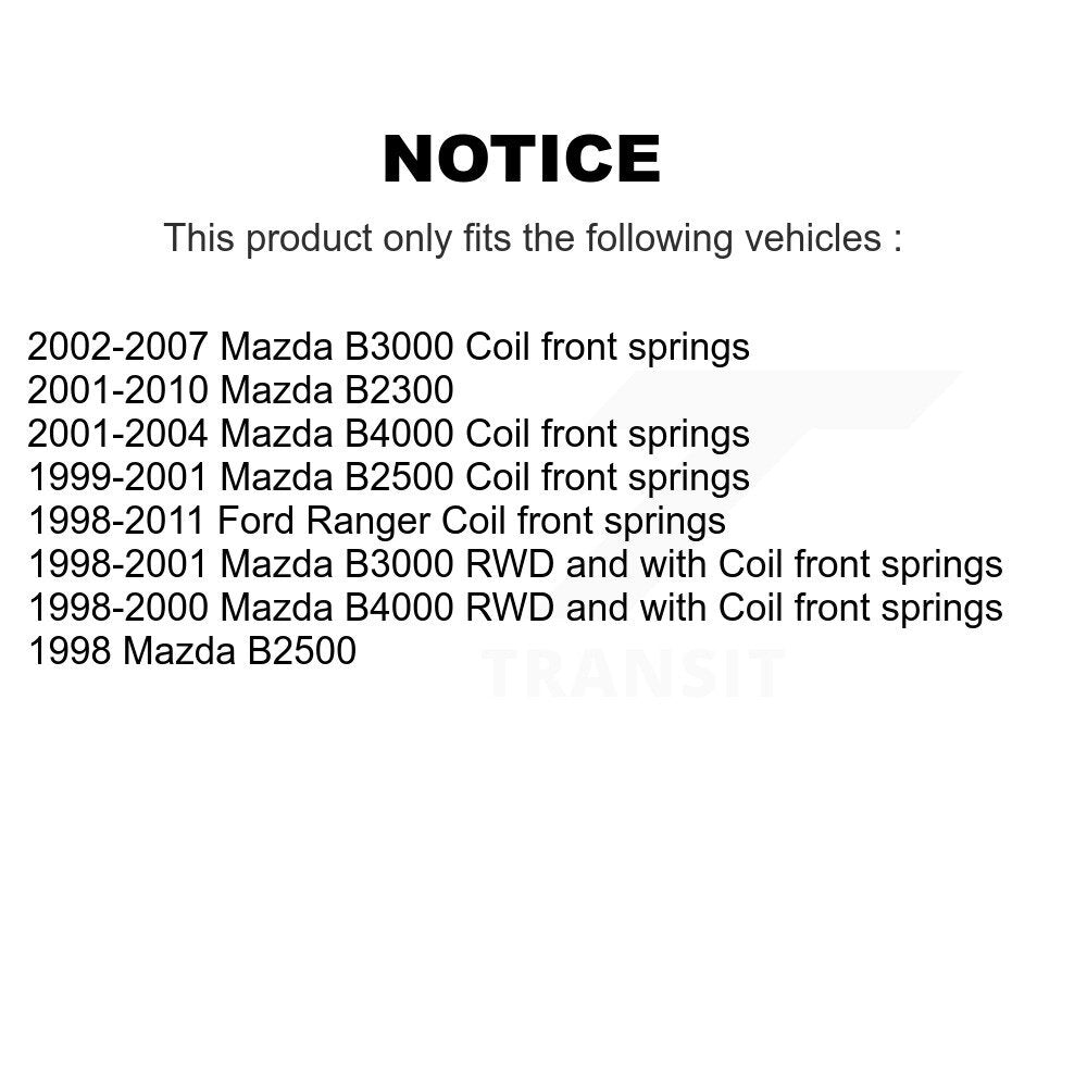 [Avant] Kit d'ensemble de bras de suspension et joint à rotule pour Ford Ranger Mazda B2500 B2300 B3000 B4000 KTR-103377