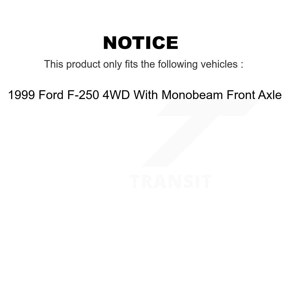 [Avant] Ensemble de bras de suspension et joint à rotule pour 1999 Ford F-250 With Monobeam Axle KTR-103399