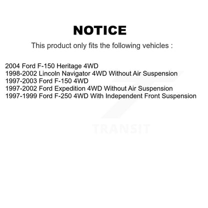 [Avant] Kit d'ensemble de bras de suspension et joint à rotule pour Ford F-150 Expedition Lincoln Navigator Heritage F-250 4WD KTR-103400