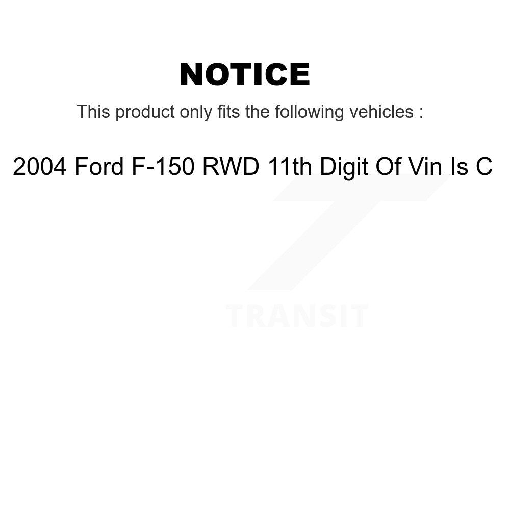 [Avant] Kit d'ensemble de bras de suspension et joint à rotule pour 2004 Ford F-150 RWD 11th Digit Of Vin Is C KTR-103404
