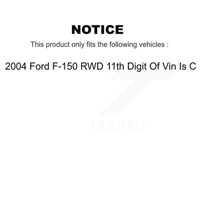 [Avant] Kit d'ensemble de bras de suspension et joint à rotule pour 2004 Ford F-150 RWD 11th Digit Of Vin Is C KTR-103404