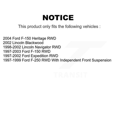 [Avant] Kit d'ensemble de bras de suspension et joint à rotule pour Ford F-150 Expedition Lincoln Navigator Heritage F-250 Blackwood KTR-103405