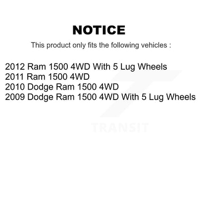 [Avant] Kit d'ensemble de bras de suspension et joint à rotule pour Ram 1500 Dodge 4WD KTR-103518