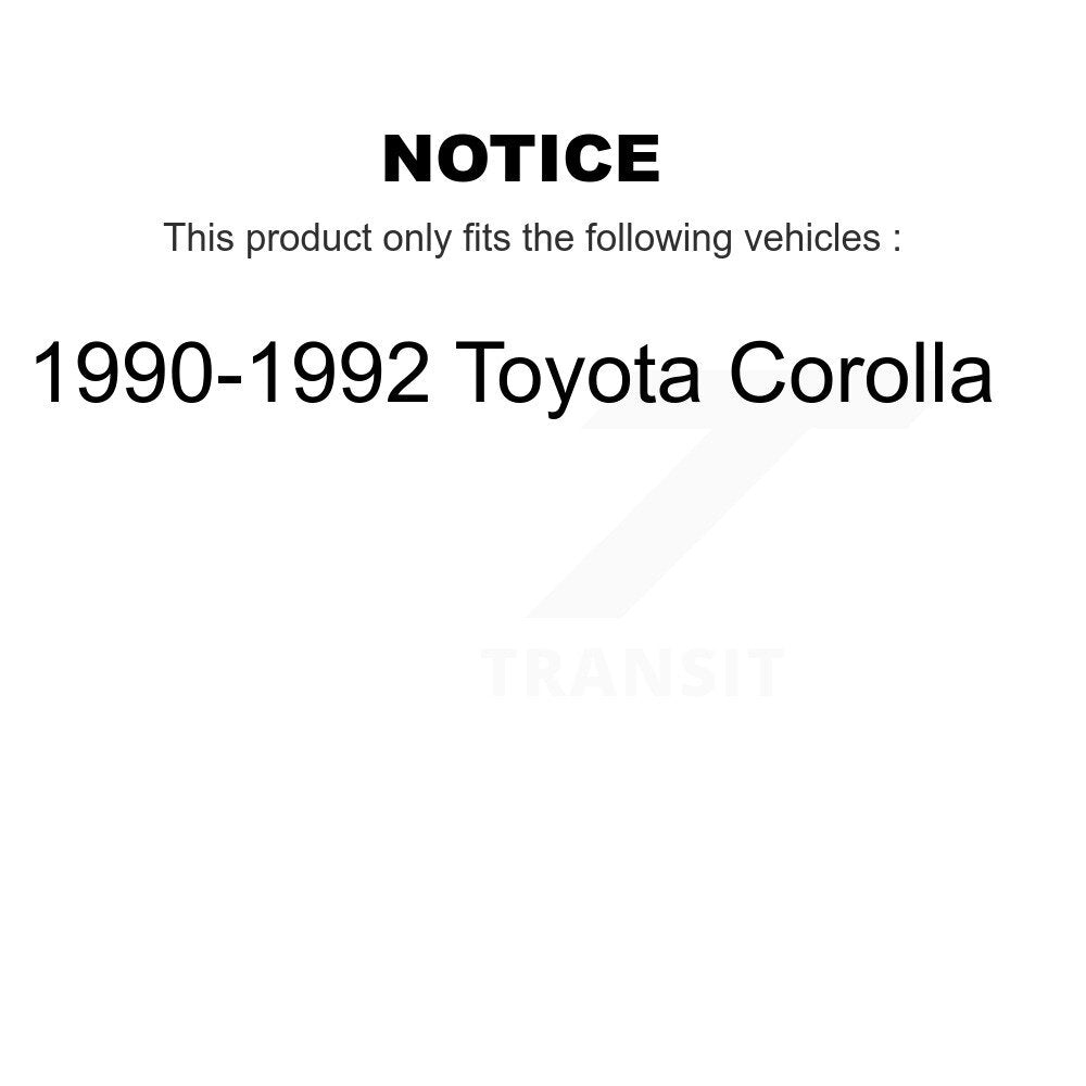 [Avant + Arrière] Kit de biellette de barre stabilisatrice de suspension pour 1990-1992 Toyota Corolla KTR-103720