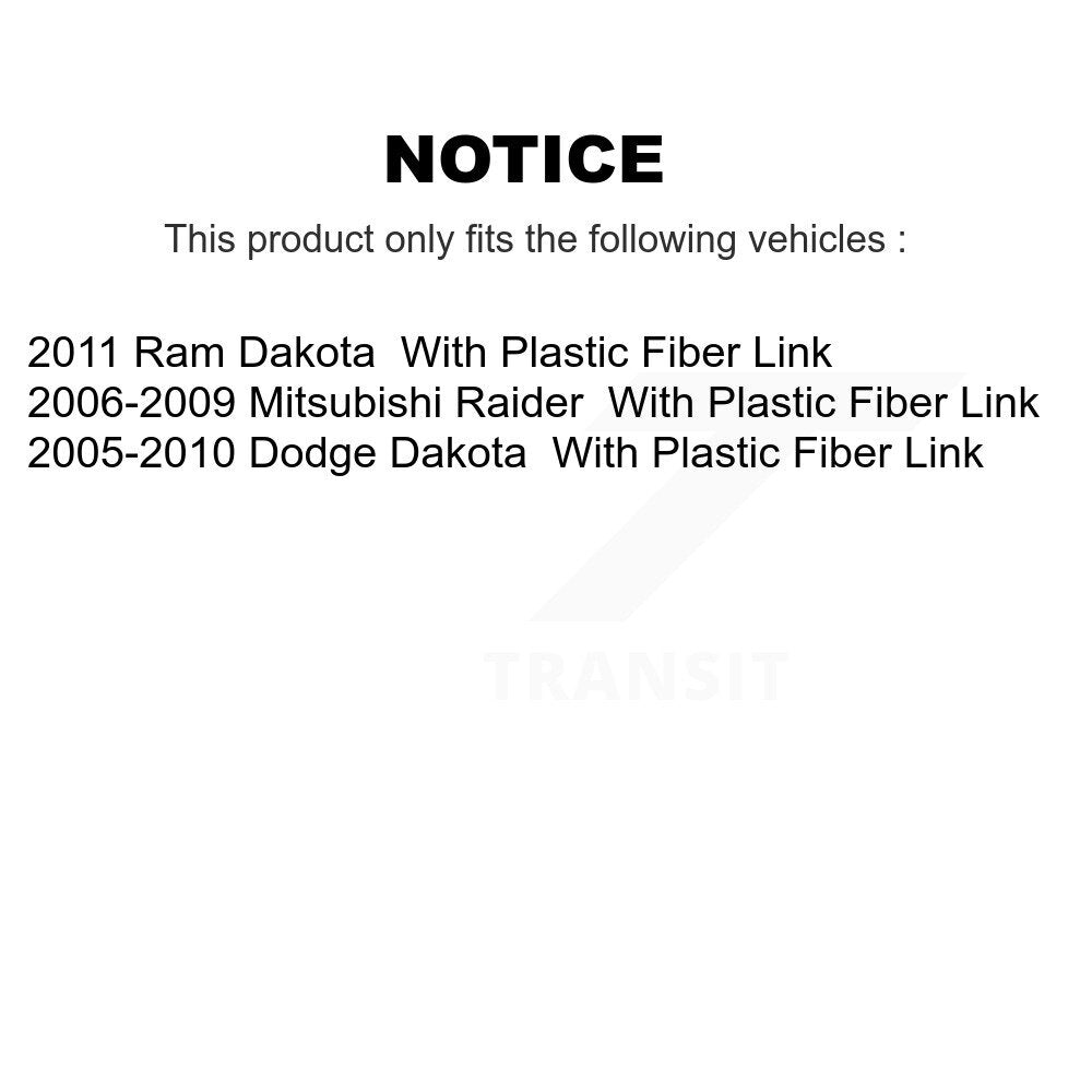 [Avant et Arrière] Kit de biellette de barre stabilisatrice de suspension pour Dakota Dodge Ram Mitsubishi Raider KTR-103723