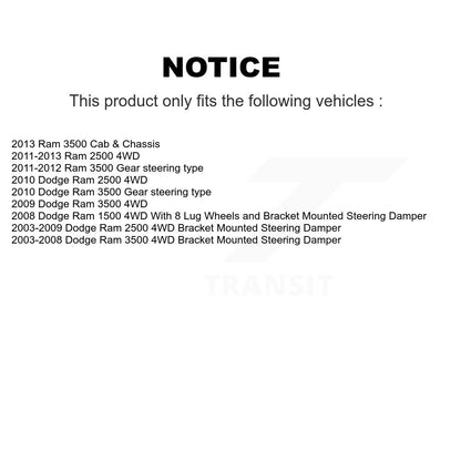 [Avant] Kit d'extrémité de biellette de direction pour Dodge Ram 2500 3500 1500 KTR-103752