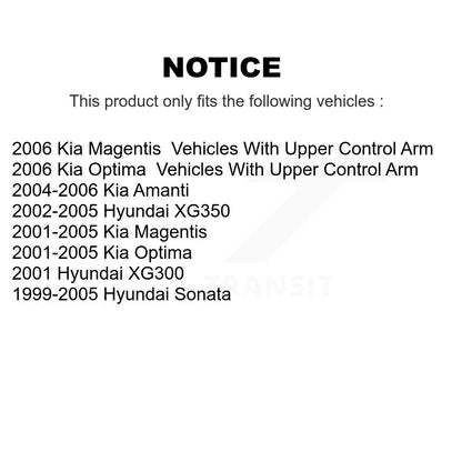 [Avant] Kit d'extrémité de biellette de direction pour Hyundai Sonata Kia Optima XG350 Amanti XG300 Magentis KTR-103778