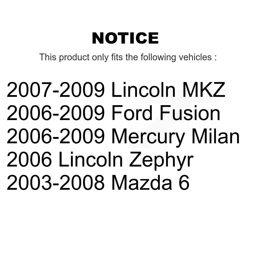 [Avant] Kit d'extrémité de biellette de direction pour Ford Fusion Mazda 6 Lincoln MKZ Mercury Milan Zephyr KTR-103797