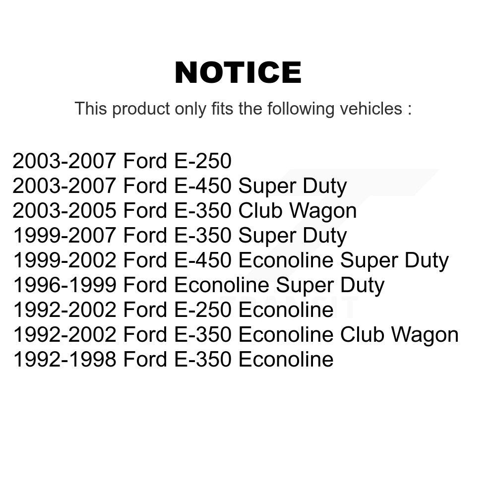 [Avant] Kit d'extrémité de biellette de direction pour Ford E-350 Super Duty E-250 Econoline Club Wagon E-450 KTR-103825