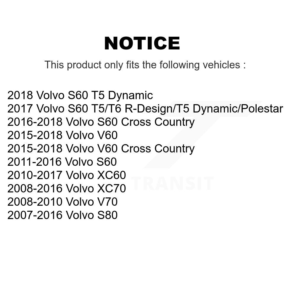 [Avant] Kit d'extrémité de biellette de direction pour Volvo XC60 S60 XC70 S80 V60 Cross Country V70 KTR-103862