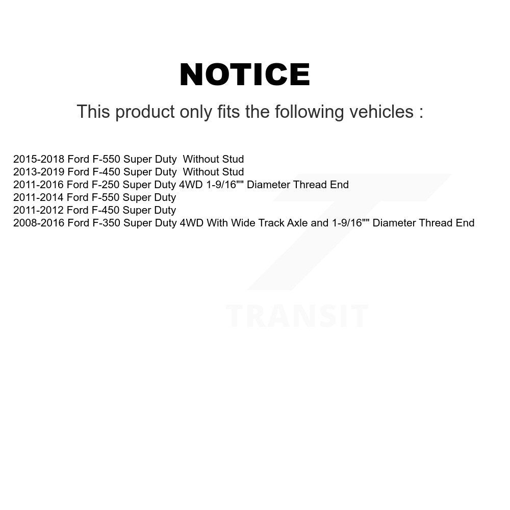 [Avant] Kit d'extrémité de biellette de direction pour Ford F-250 Super Duty F-350 F-450 F-550 KTR-103866