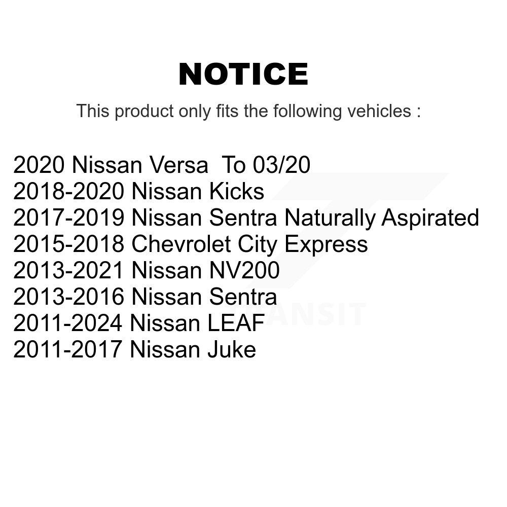 [Avant] Kit d'extrémité de biellette de direction pour Nissan Sentra NV200 Leaf Kicks LEAF KTR-103873