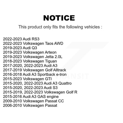[Avant] Kit d'extrémité de biellette de direction pour Volkswagen Jetta Passat GTI Beetle Audi Golf A3 Eos Rabbit SportWagen Quattro Alltrack R e-Golf S3 Sportback e-tron R32 KTR-103910