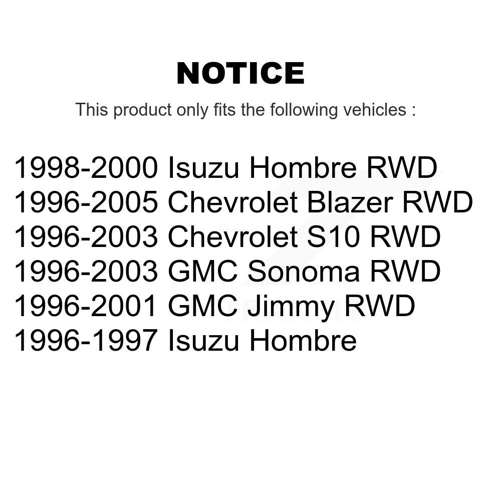[Avant] Kit d'extrémité de biellette de direction pour Chevrolet S10 Blazer GMC Sonoma Jimmy Isuzu Hombre KTR-103948