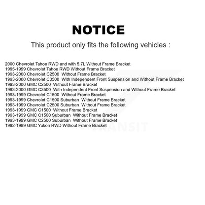 [Avant] Kit d'extrémité de biellette de direction pour Chevrolet C1500 GMC Tahoe C3500 C2500 Yukon Suburban KTR-103954