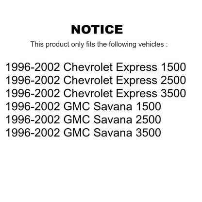 [Avant] Kit d'extrémité de biellette de direction pour 1996-2002 Chevrolet Express 3500 GMC 1500 2500 Savana KTR-103956