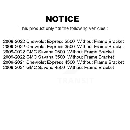 [Avant] Kit d'extrémité de biellette de direction pour 2018-2019 GMC Savana 3500 2500 3 Groove Spline KTR-103958