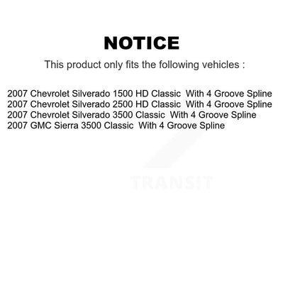 [Avant] Kit d'extrémité de biellette de direction pour Chevrolet Silverado 2500 HD GMC Sierra 3500 Hummer H2 Classic 1500 Suburban Yukon XL KTR-103963