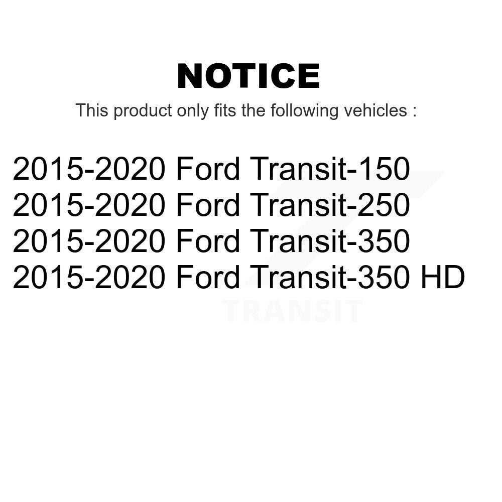 [Inférieur avant] Kit de Rotule de suspension pour 2015-2020 Ford Transit-250 Transit-350 Transit-150 HD KTR-103975