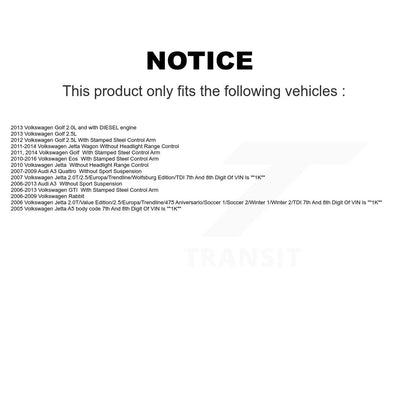 [Avant] Kit de Bras de suspension pour Volkswagen Jetta GTI Rabbit Golf Audi A3 Eos Quattro KTR-103980