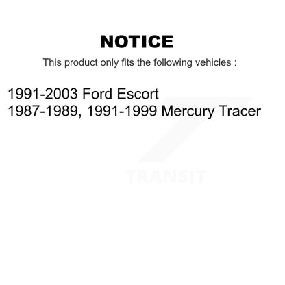 [Avant + Arrière] Kit de biellette de barre stabilisatrice de suspension pour Ford Escort Mercury Tracer KTR-104160
