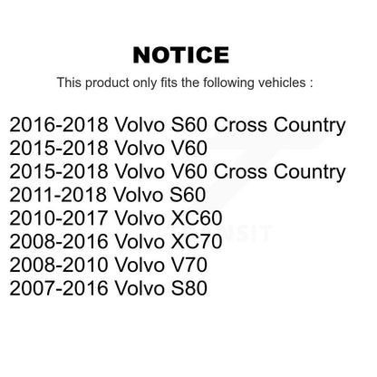 [Avant et Arrière] Kit de biellette de barre stabilisatrice de suspension pour Volvo XC60 XC70 S60 V60 S80 Cross Country V70 KTR-104162