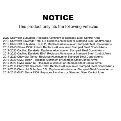 [Avant] Ensemble de bras de suspension et joint à rotule pour Chevrolet GMC KTR-104200