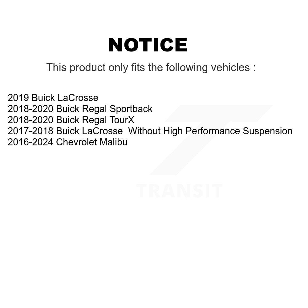 [Avant] Kit de biellette de barre stabilisatrice de suspension pour Chevrolet Malibu Buick LaCrosse Regal Sportback TourX KTR-104212