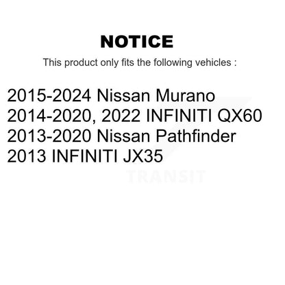 [Arrière] Kit de biellette de barre stabilisatrice de suspension pour Nissan Murano Pathfinder INFINITI QX60 JX35 KTR-104224