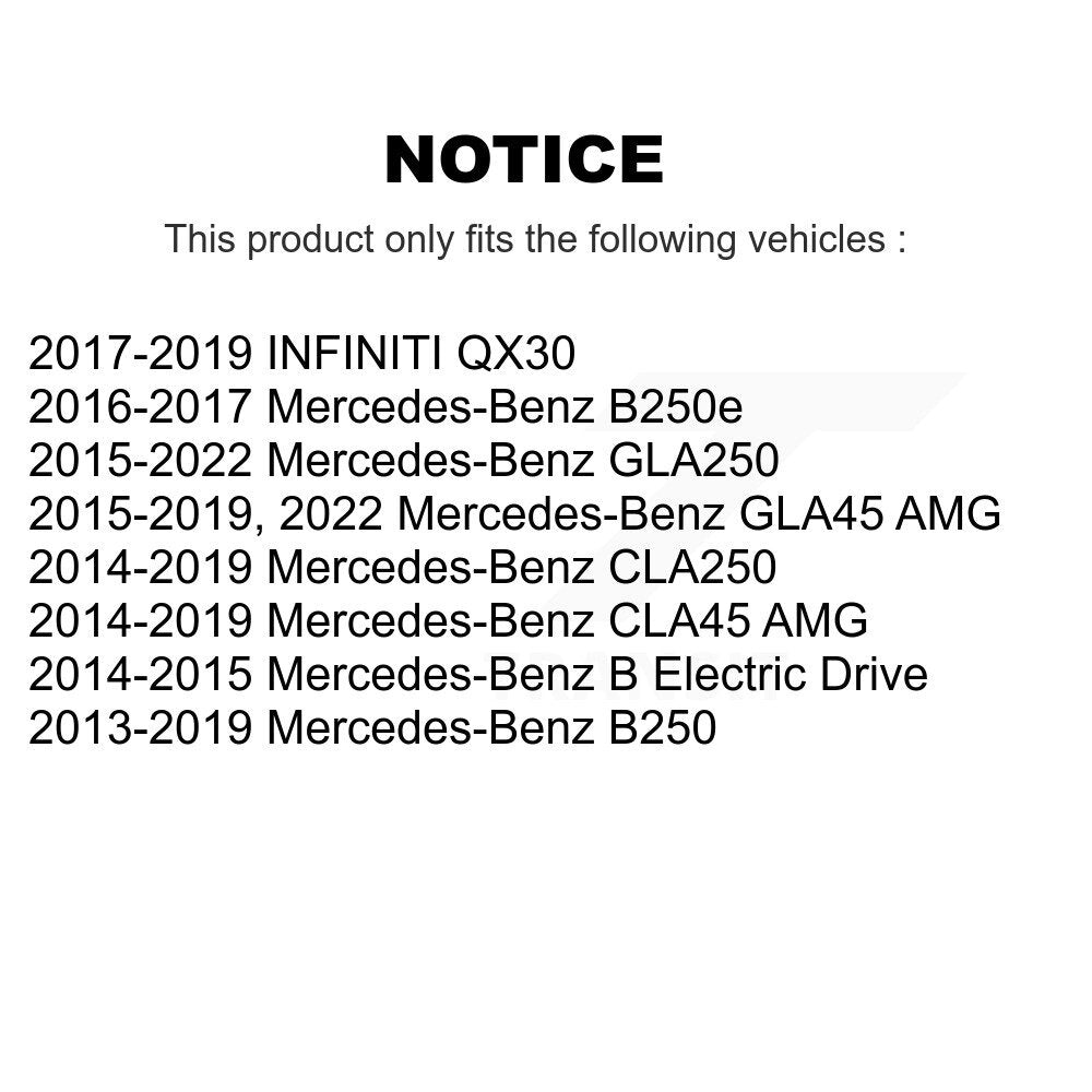 [Avant] Kit de biellette de barre stabilisatrice de suspension pour Mercedes-Benz GLA250 CLA250 B250 INFINITI QX30 CLA45 B KTR-104240