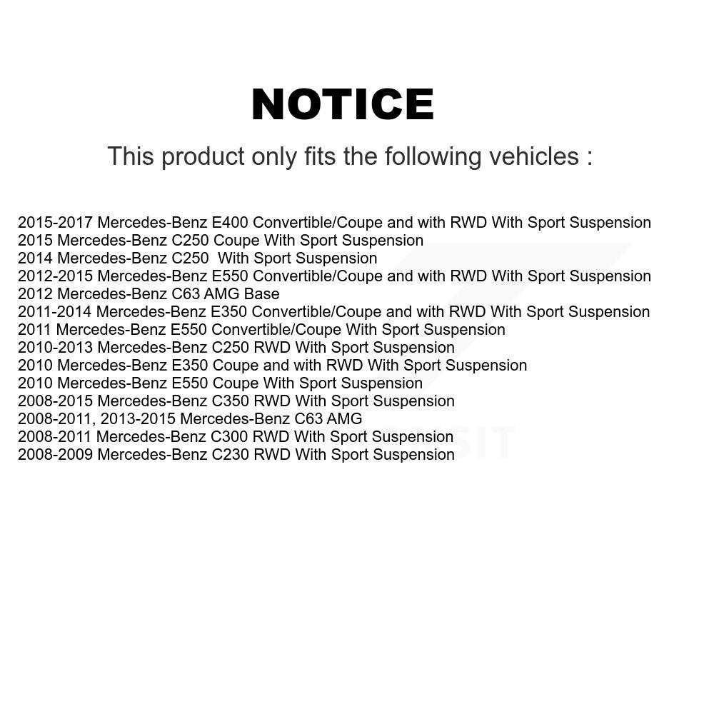 [Avant] Ensemble de bras de suspension et joint à rotule pour Mercedes-Benz C300 E350 C350 C250 KTR-104310