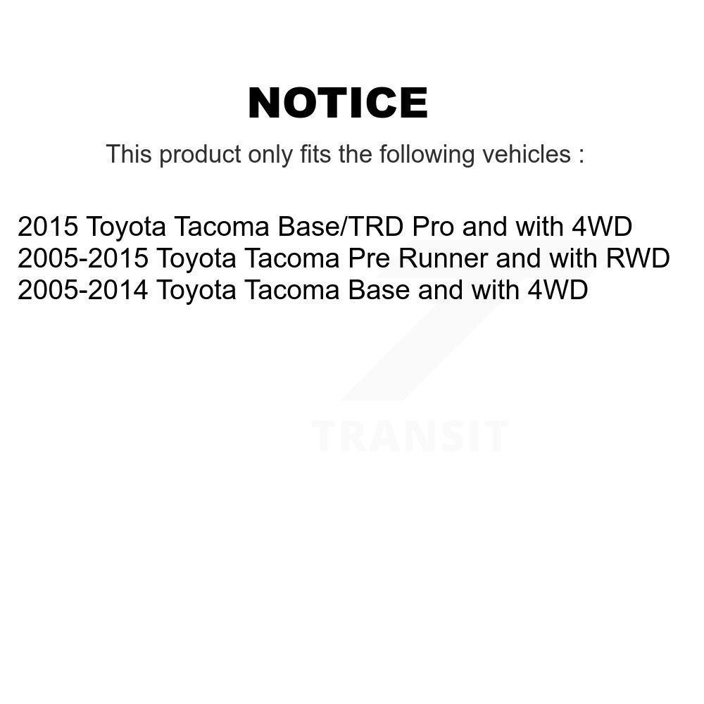 [Avant] Ensemble de bras de suspension et joint à rotule pour Toyota Tacoma KTR-104322