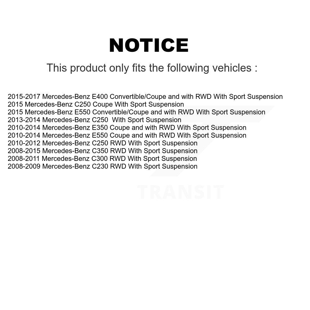 [Avant] Ensemble de bras de suspension et joint à rotule pour Mercedes-Benz C300 E350 C350 C250 KTR-104326
