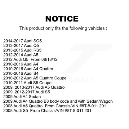 [Avant] Ensemble de bras de suspension et joint à rotule pour Audi Q5 A4 Quattro A5 S4 S5 SQ5 RS5 KTR-104327