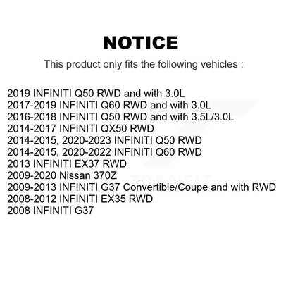 [Avant] Ensemble de bras de suspension et joint à rotule pour INFINITI Q50 G37 QX50 EX35 Nissan KTR-104409
