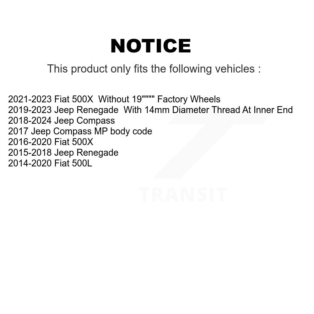 [Avant Extérieur] Extrémité de biellette de direction pour Jeep Compass Renegade Fiat 500L 500X KTR-104421