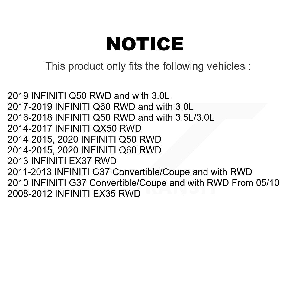 [Avant] Ensemble de bras de suspension et joint à rotule pour INFINITI Q50 G37 QX50 EX35 KTR-104443