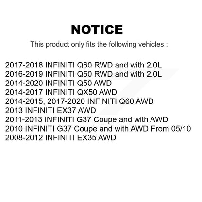 [Avant] Ensemble de bras de suspension et joint à rotule pour INFINITI Q50 G37 QX50 EX35 KTR-104444